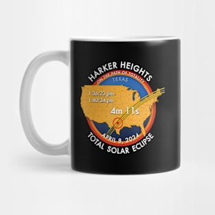 2024 Total Solar Eclipse Totality Harker Heights Texas 27 Mug